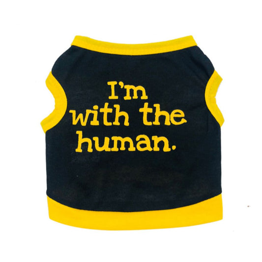 I'm With The Human Dog T-Shirt by Doggy Doo Little